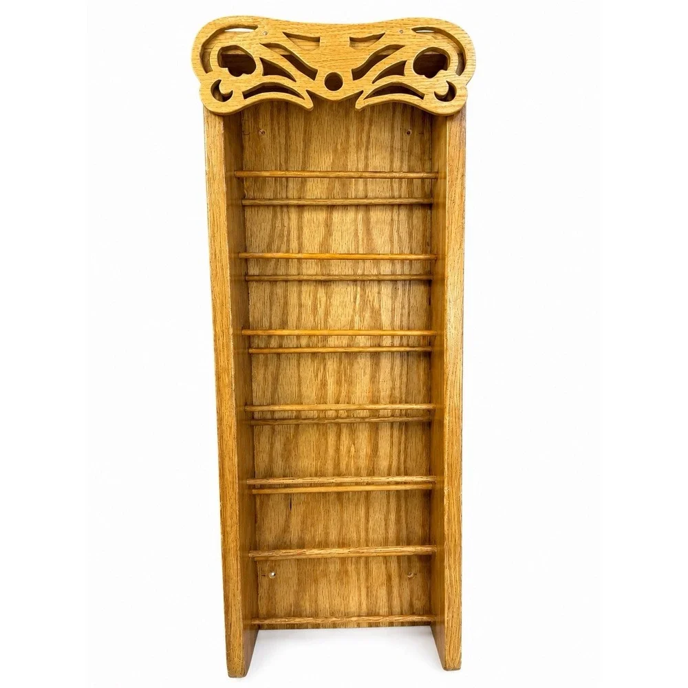 Wooden Display Unit Ladder Rungs Wall Or Tabletop Mounted 24x9x4 Vintage Unique